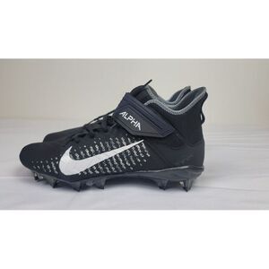 Nike Alpha‎ Menace Pro 2 Mid Football Cleats Mens 11.5. Black AQ3209-002 NEW